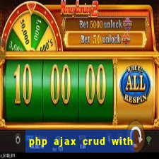 php ajax crud with datatables and bootstrap modals